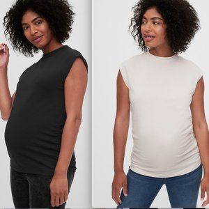 Lot of 2 | Gap Maternity Dolman T-Shirt | Black and Softwhite | Small and Medium